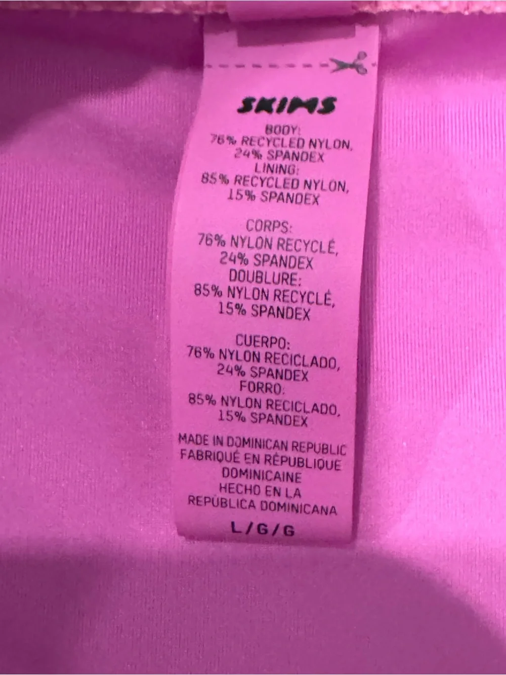 SKIMS Women’s Pink Tie-Side Triangle Bikini Set